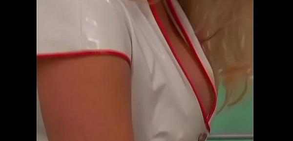  Gorgeous nurses with strap-ons enjoy banging a patient who misbehave